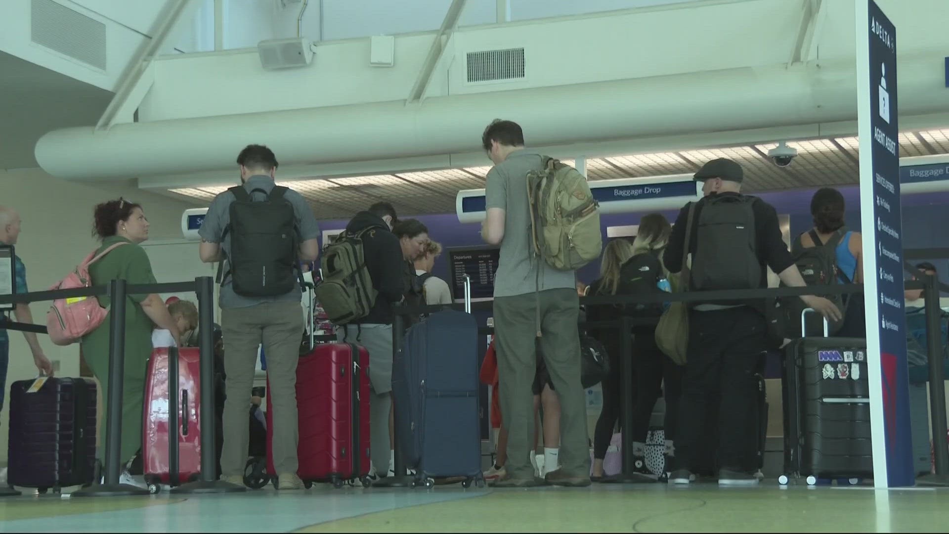 At the Jacksonville International Airport, delays were consistent leading into the holiday weekend with 100 being recorded on Thursday.