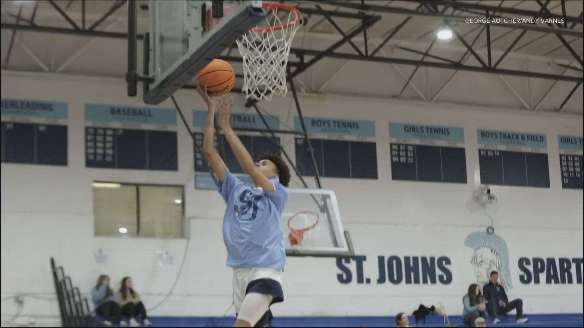 Cooper starts at point guard on the St. Johns Country Day School varsity basketball team. He has scored 637 points combined in his sixth and seventh grade seasons.