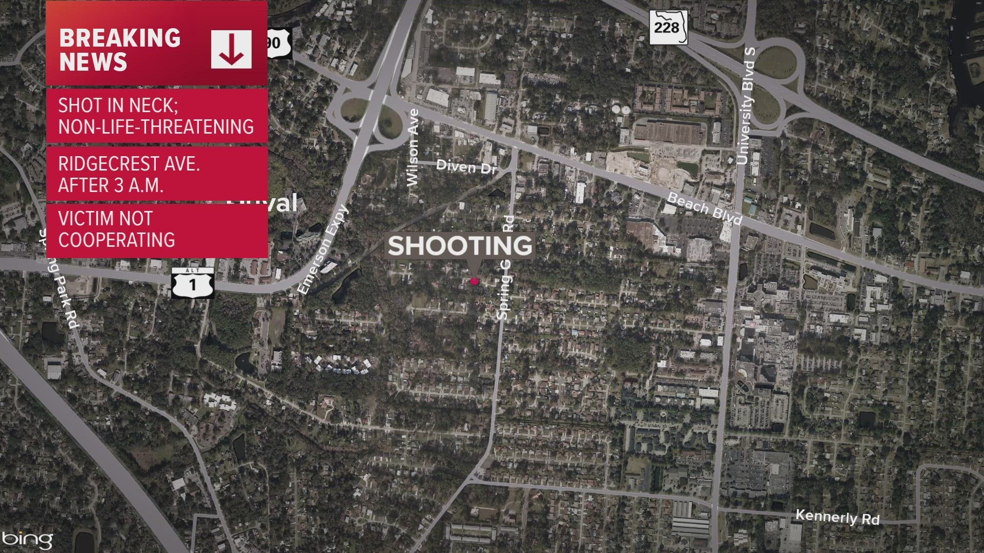 Police say the incident was not an attempted robbery and that it is "unknown at this time" whether or not the victim and suspect have had any prior relationship.