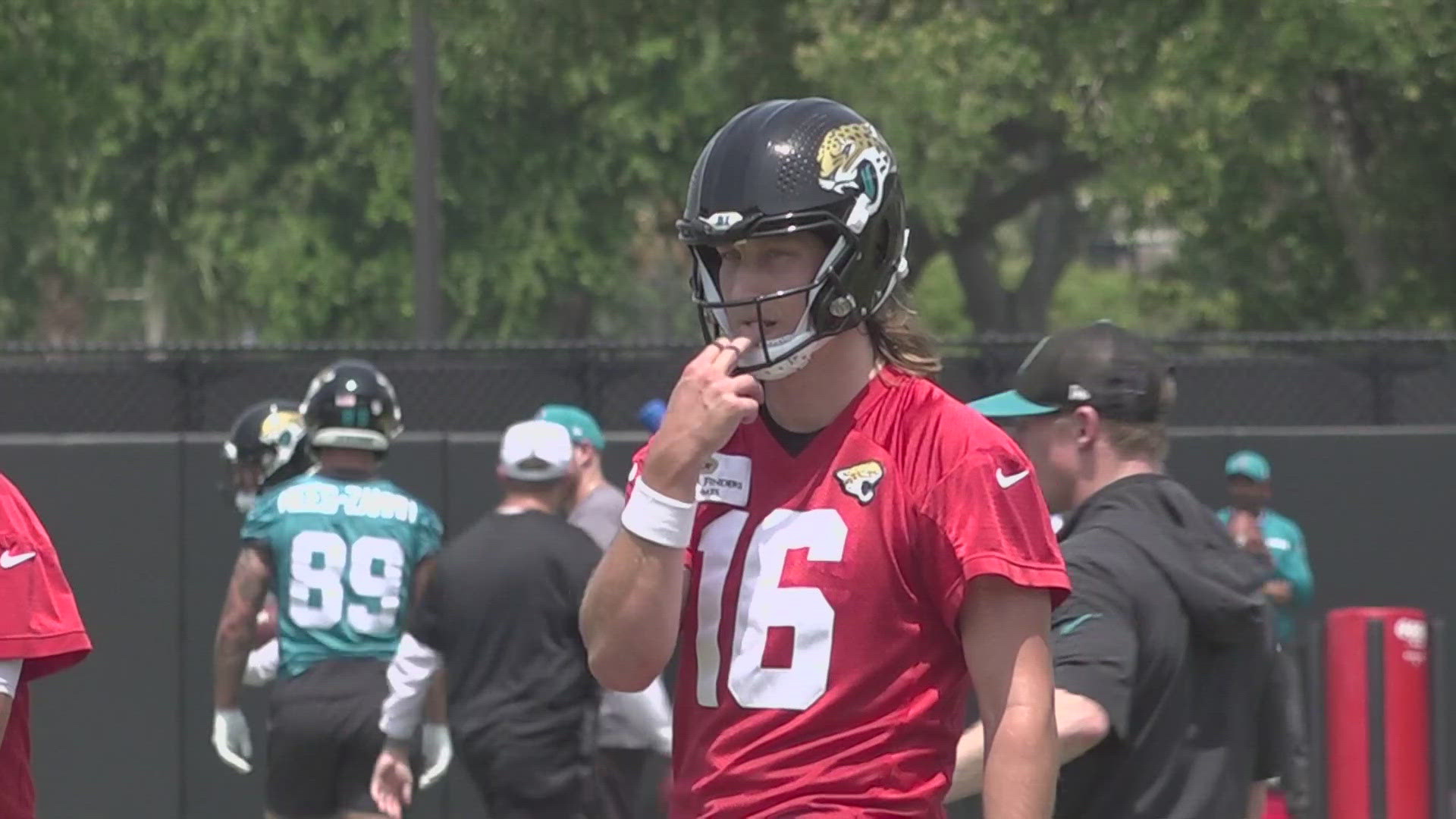 As team activity kicks off for the Jaguars, Lawrence said he's in shape and getting sharper every day.