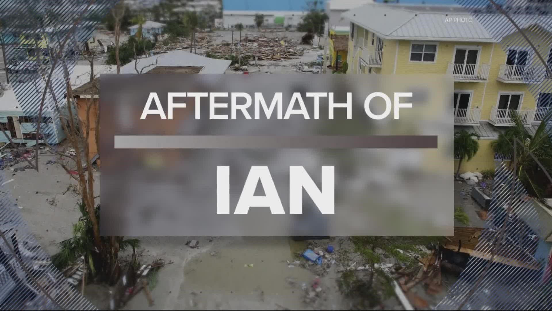 The death toll continues to rise and more pictures and videos continue to be released of the devastation after Ian.