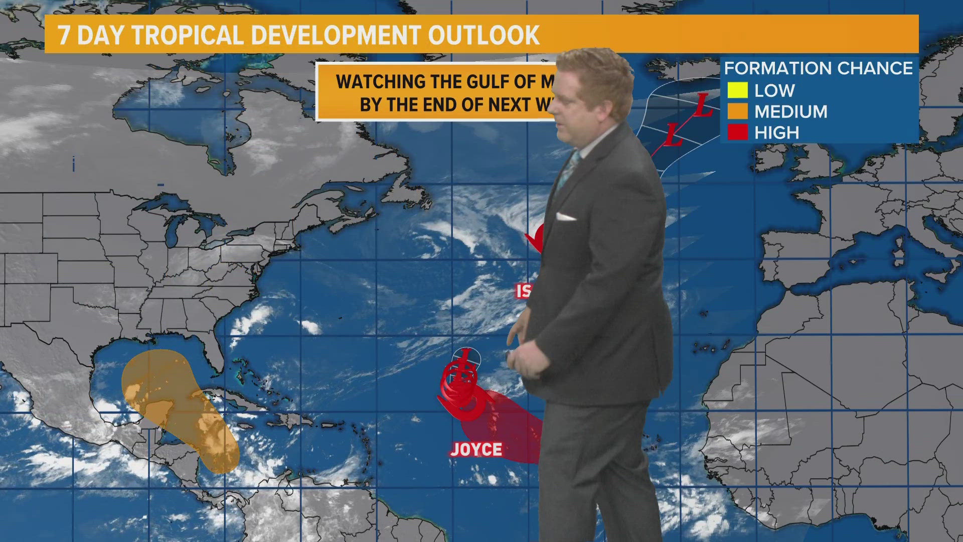 A look at the forecast for the upcoming week on the First Coast