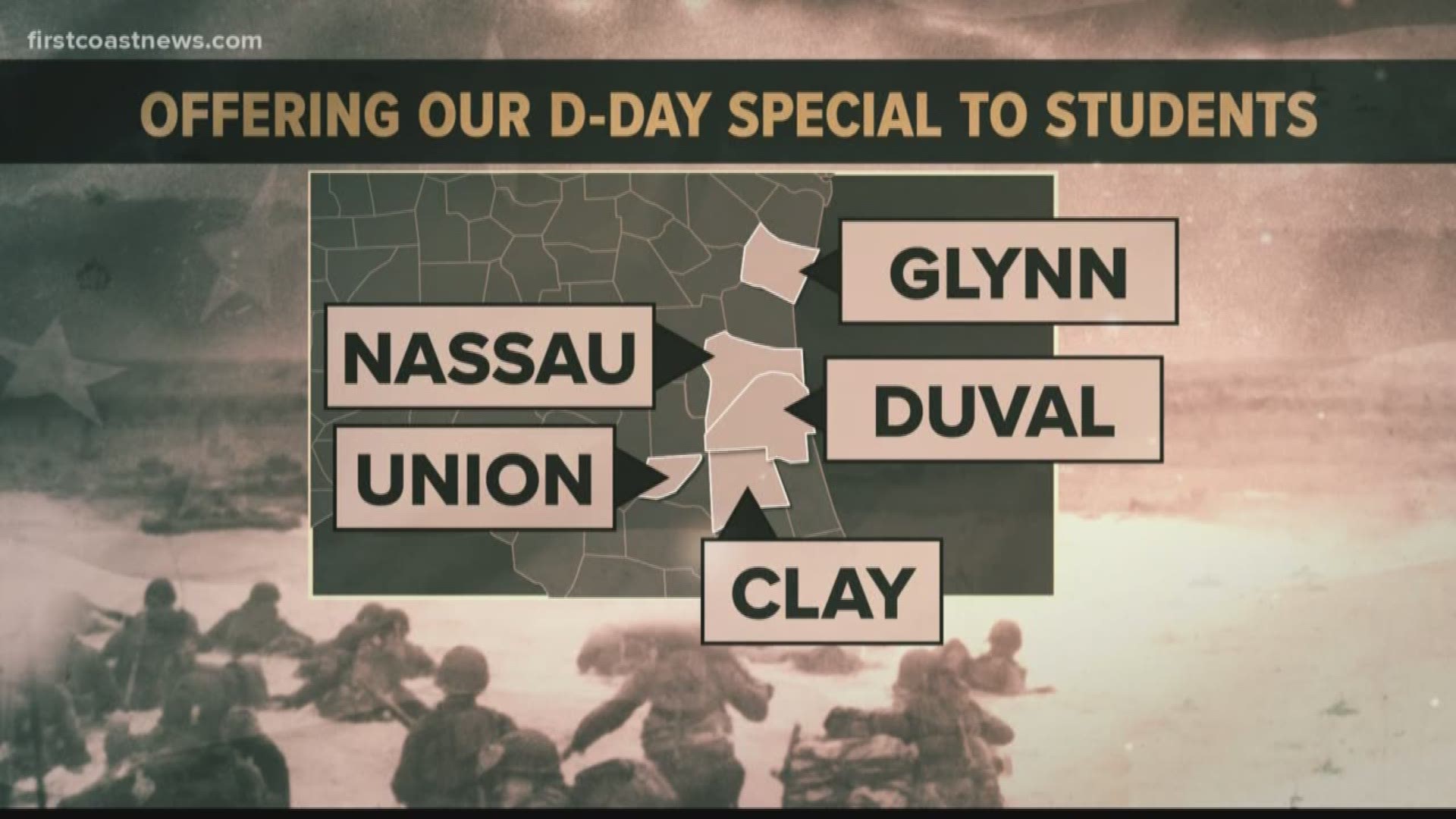 School districts in Glynn and Nassau counties are the latest districts to join in the effort to make certain students graduate with an appreciation for D-DAY vets.