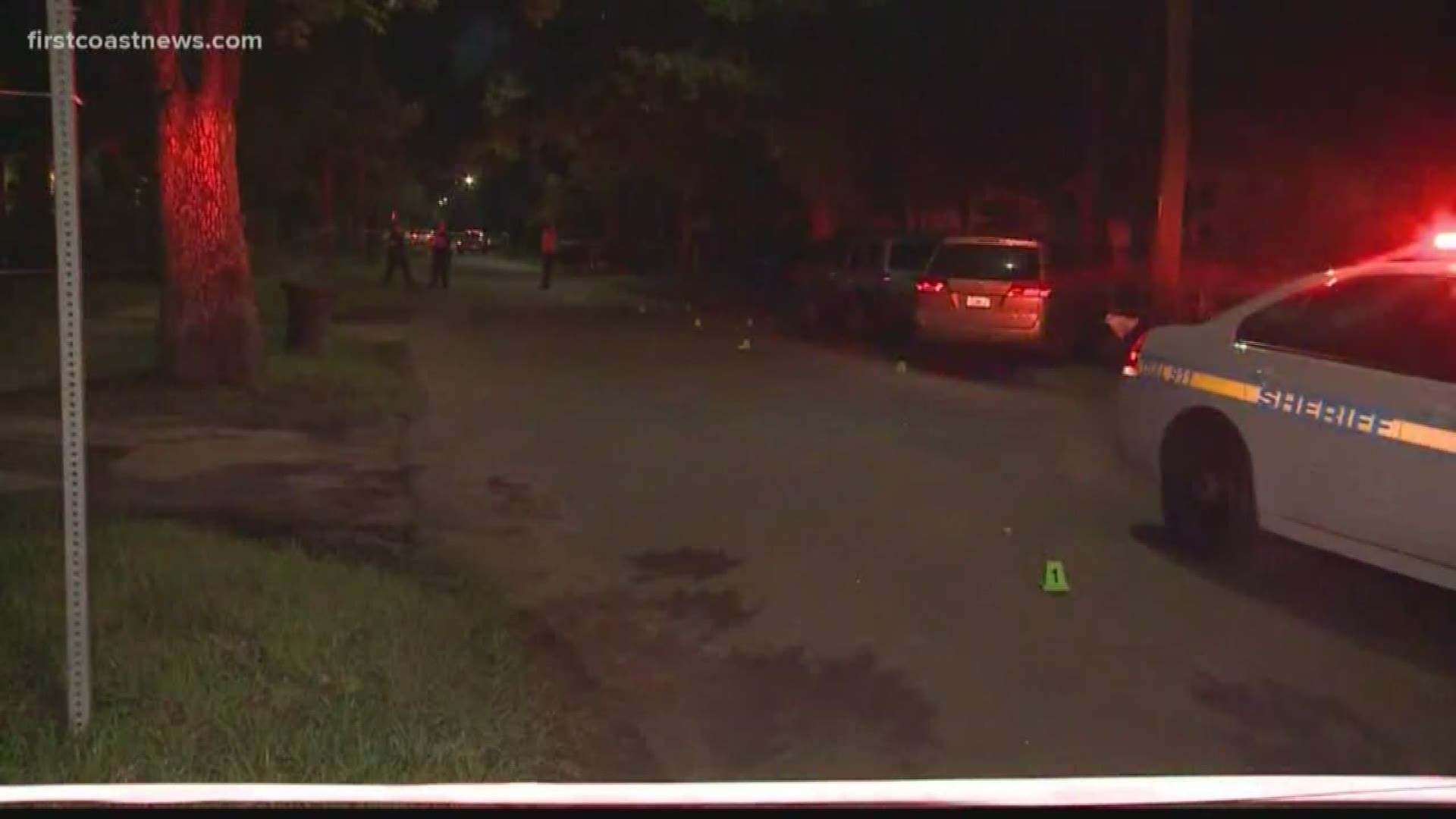 One adult and one teenager were injured Monday evening during a drive-by shooting in Moncrief, according to the Jacksonville Sheriff's Office.