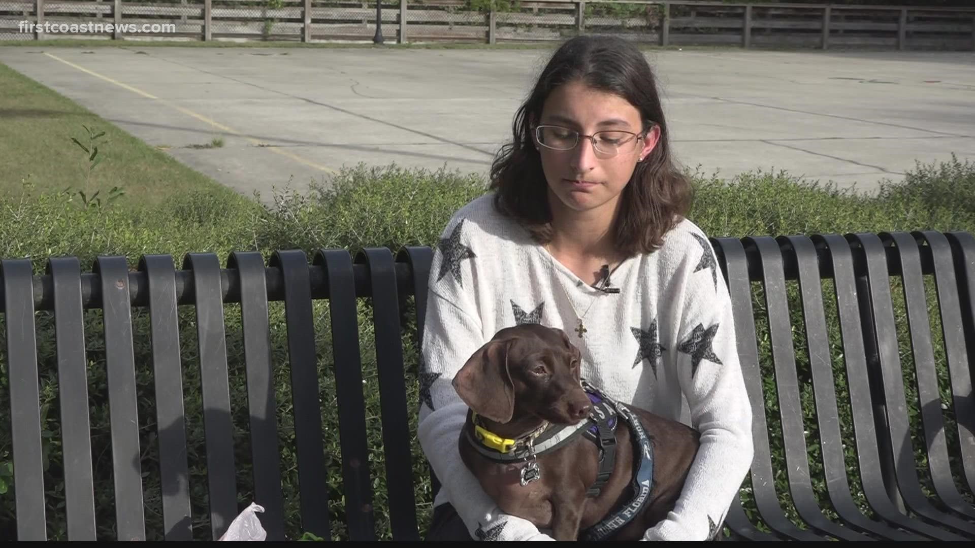 Emotional support dog sprayed with mace in UNF bathroom 