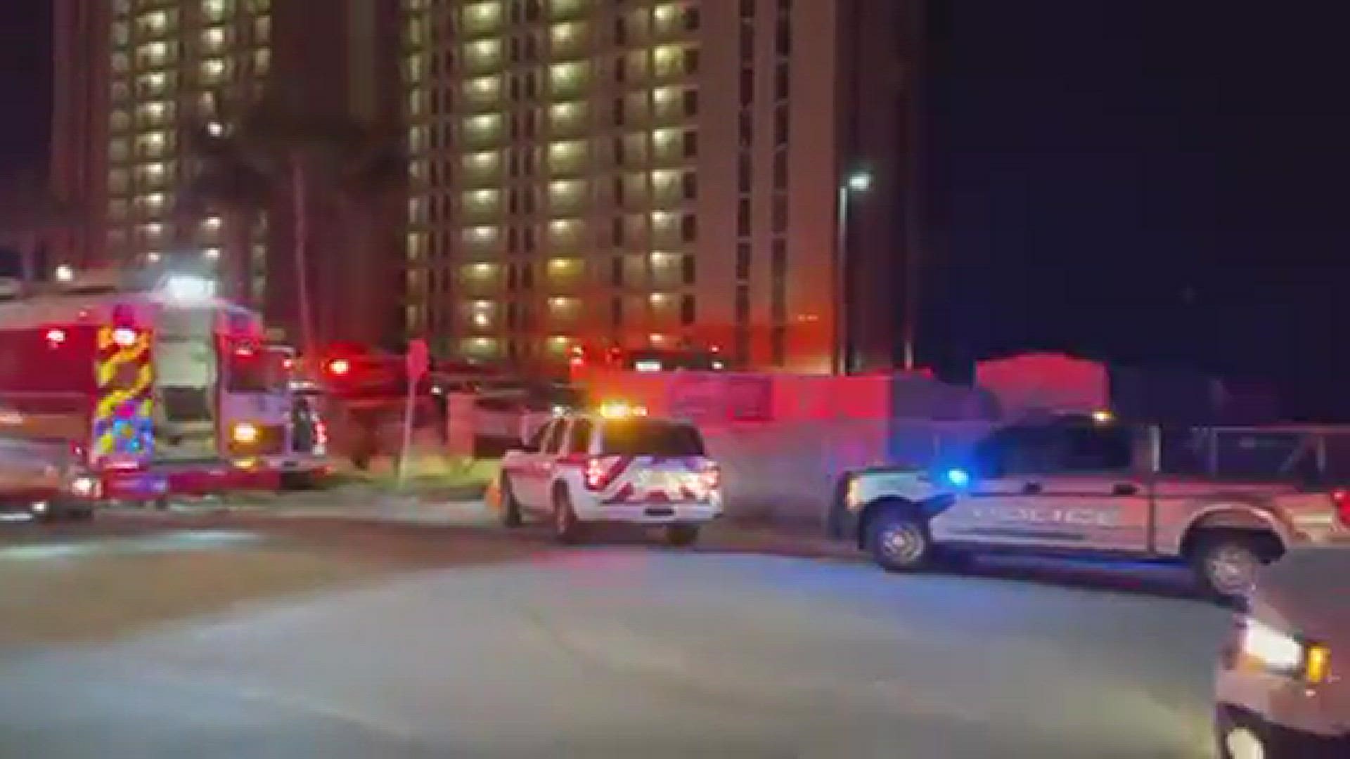Jacksonville firefighters responded to small fire in Jax Beach high rise Thursday night.
Credit: Josh