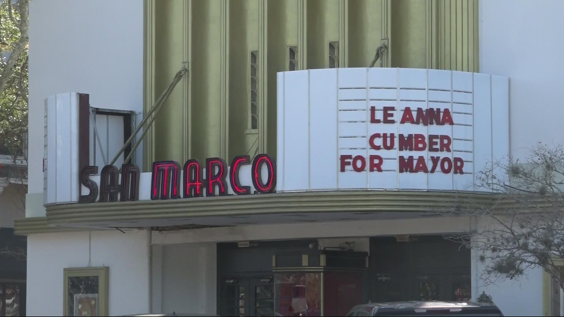 The marquee on the San Marco Theater caught some people off guard, but not for Lindsey Martin who loves and visits the San Marco area frequently.