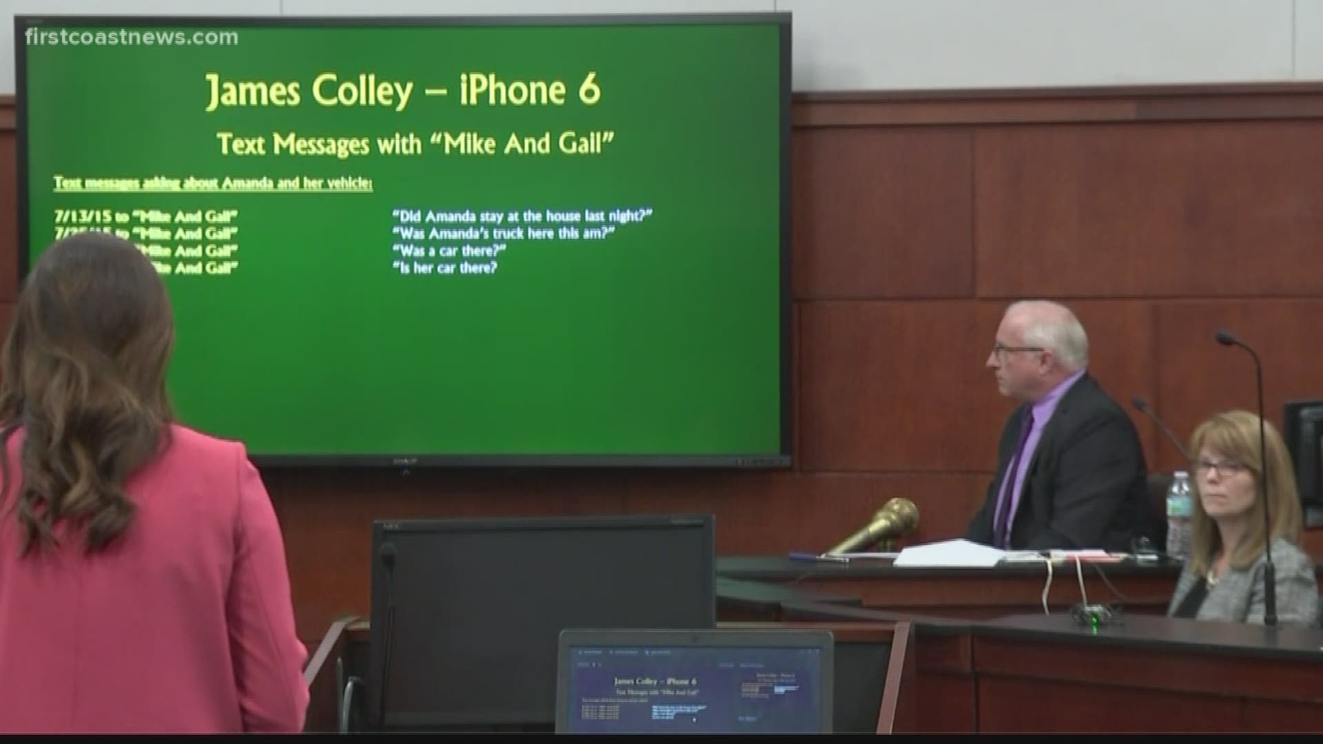 Colley is accused of murdering his wife and her friend in the couple's World Golf Village home in 2015.