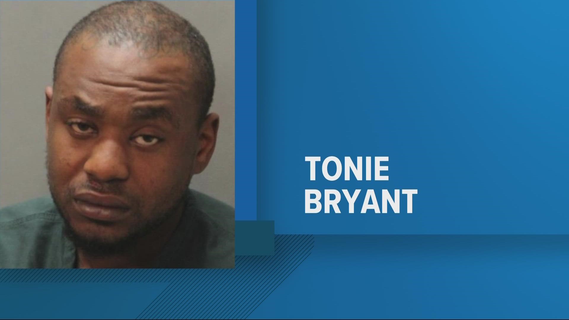 Tonie Bryant was arrested Thursday afternoon.