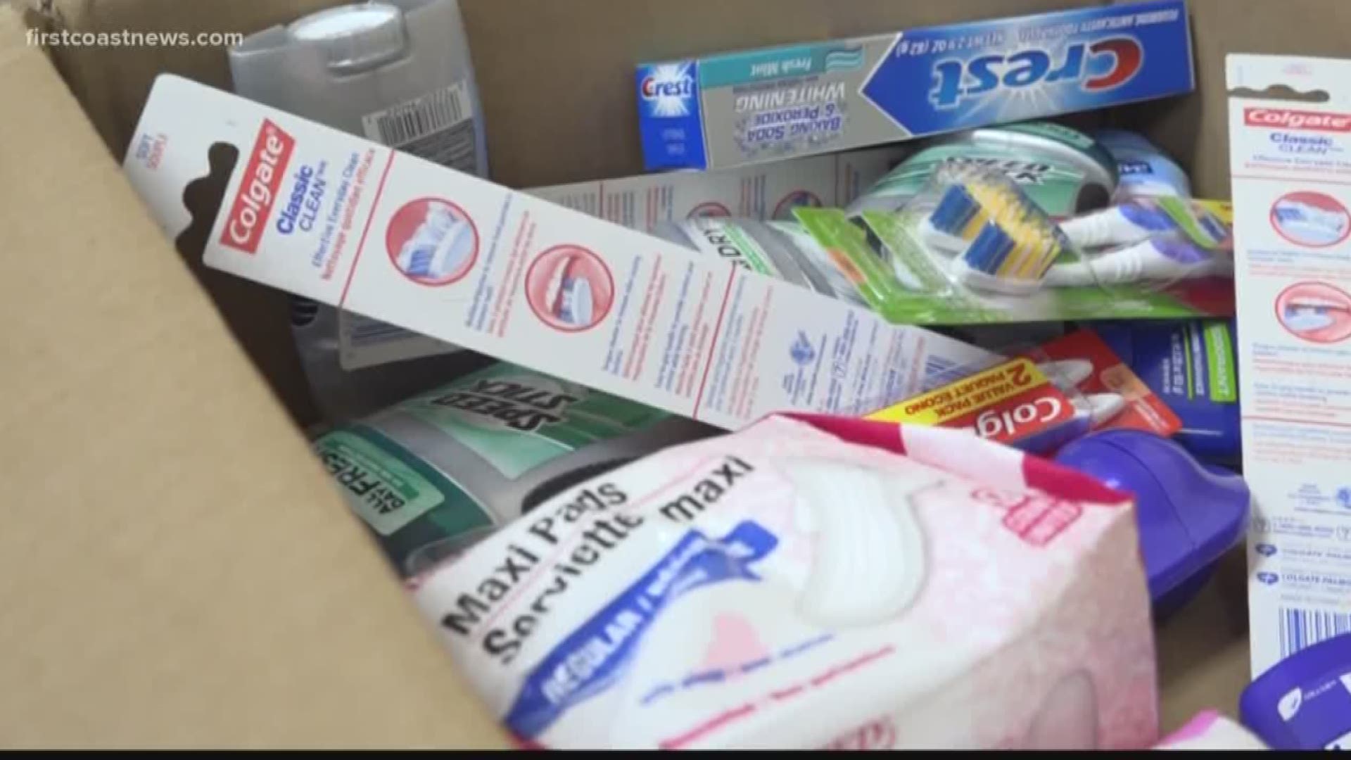 For most schools, back to school donations might include crayons, paper and pencils, but at Baker County Middle School, it's boxes of toiletry items for the Bobcats Care Closet.