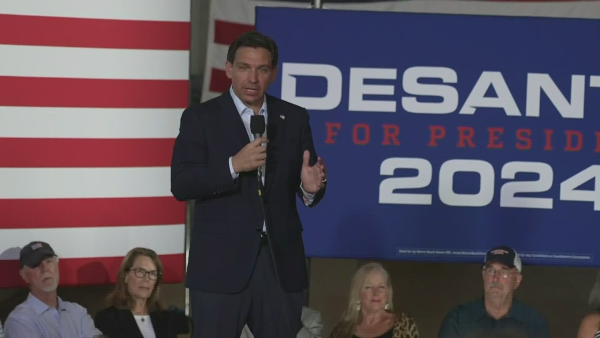 Former President Donald Trump will not be at the debate in Milwaukee, making Florida Governor Ron DeSantis a candidate seen as a frontrunner on stage.