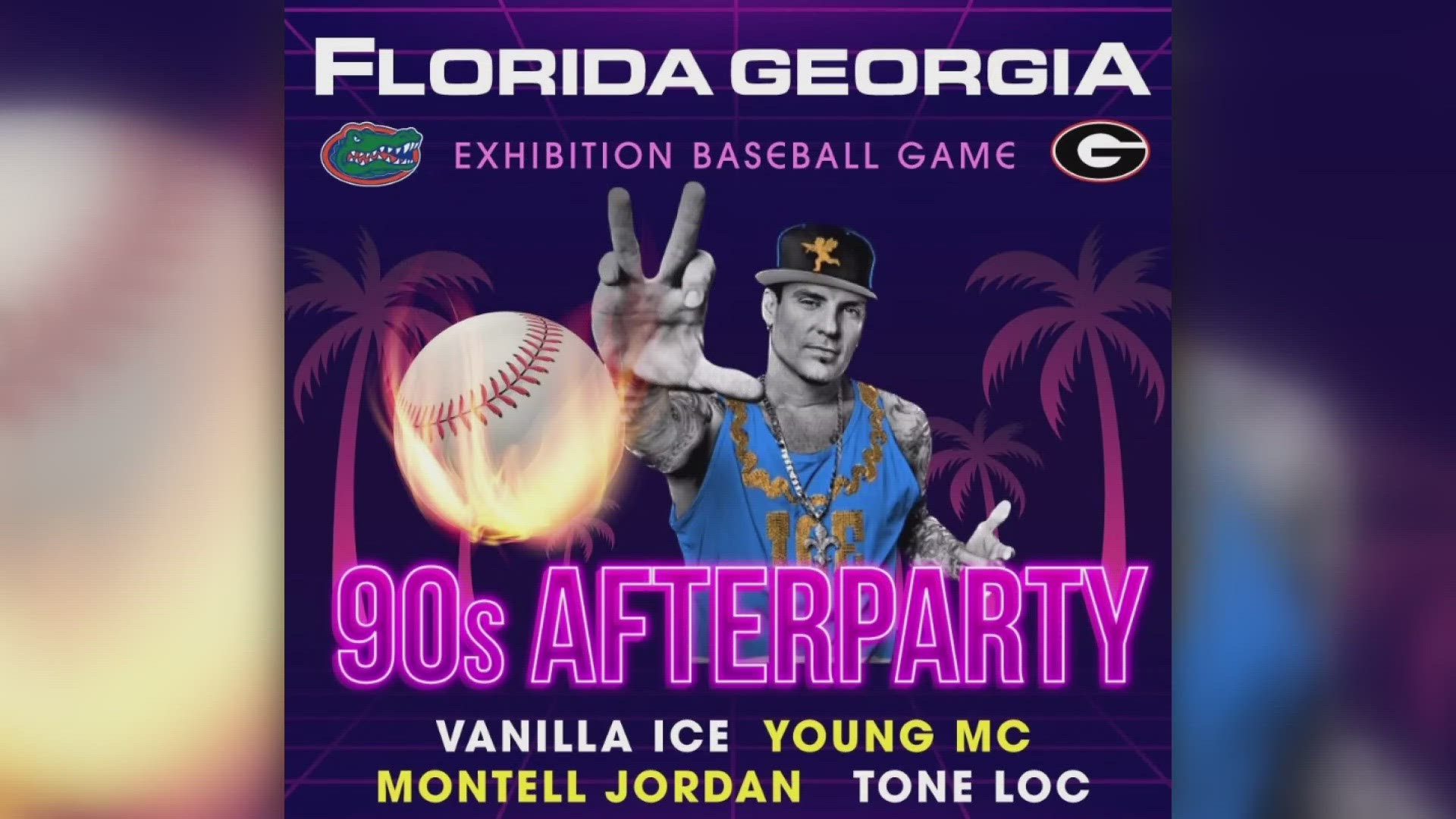 The 90s-themed concert will be on-field at 121 Financial Ballpark following the Florida-Georgia exhibition baseball game Friday night.