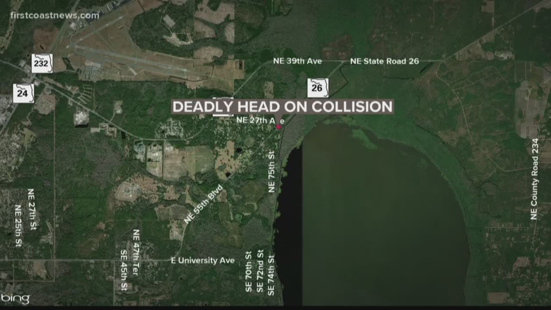 A Fleming Island man and a woman from Starke have died after a crash in Alachua County on Monday evening.