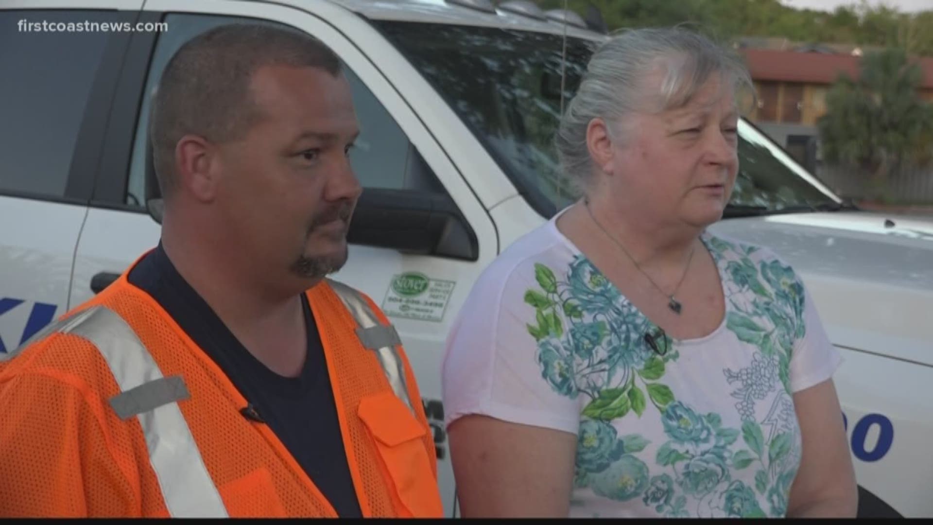An exclusive interview with the man and woman who helped save an autistic boy from being hit by several cars in Orange Park.