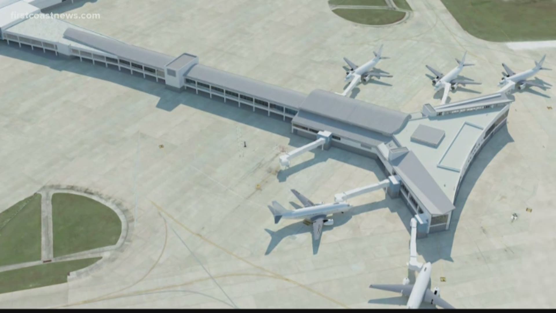 Jacksonville International Airport has plans to expand with a new concourse, six news gates and more.