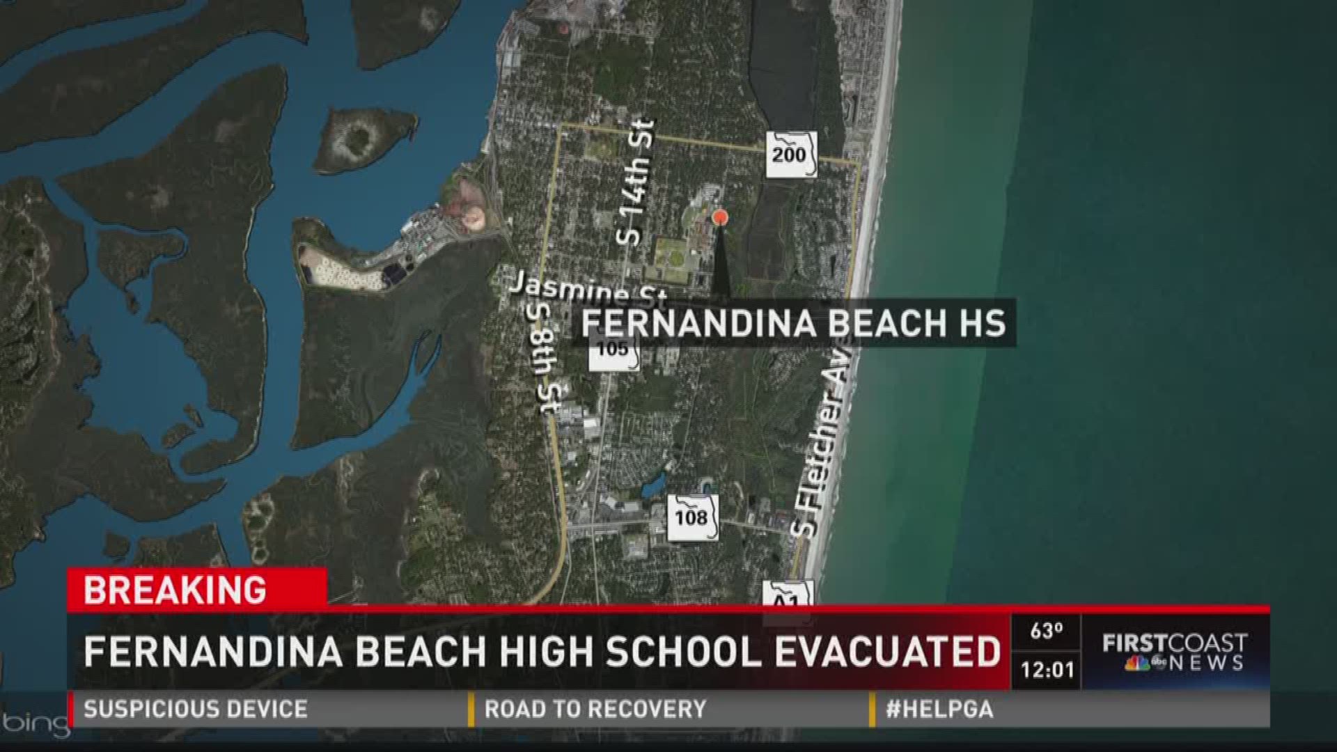 Fernandina Beach High School evacuated