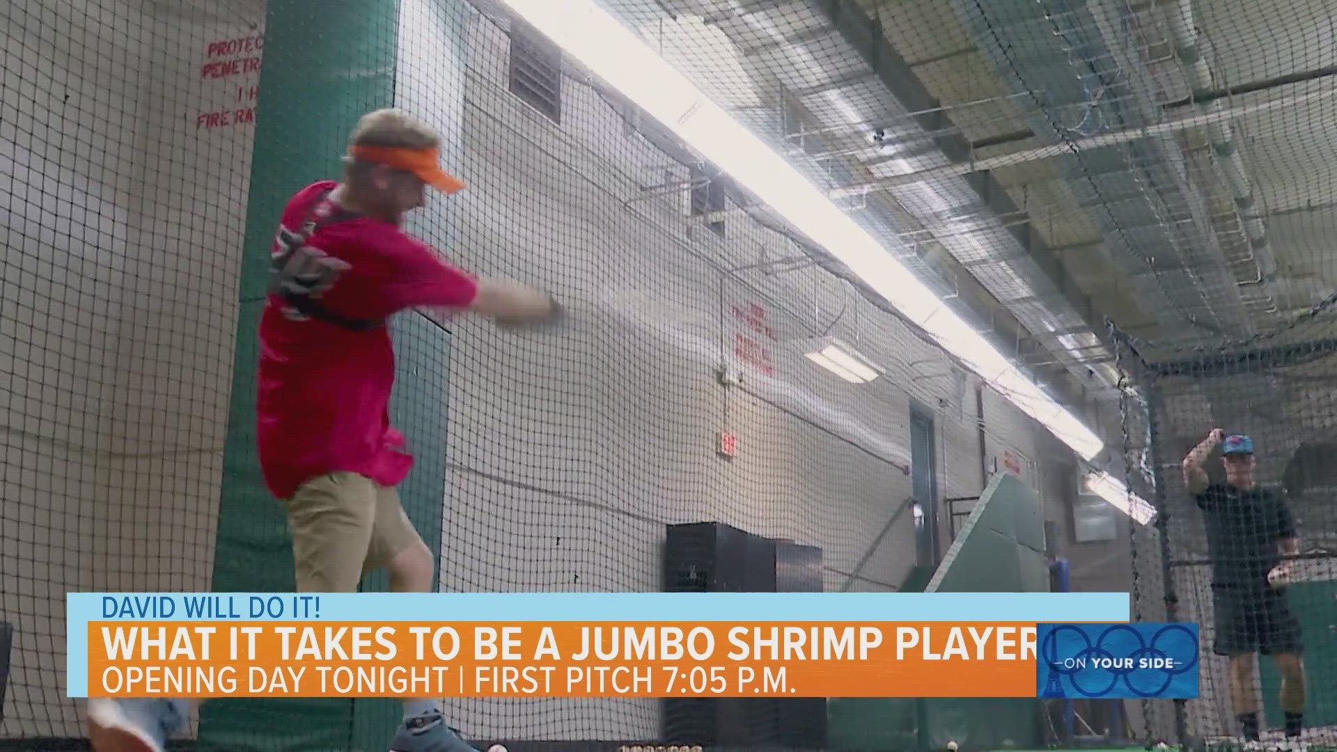 Baseball season is back! See if David has what it takes to become a Jumbo Shrimp.