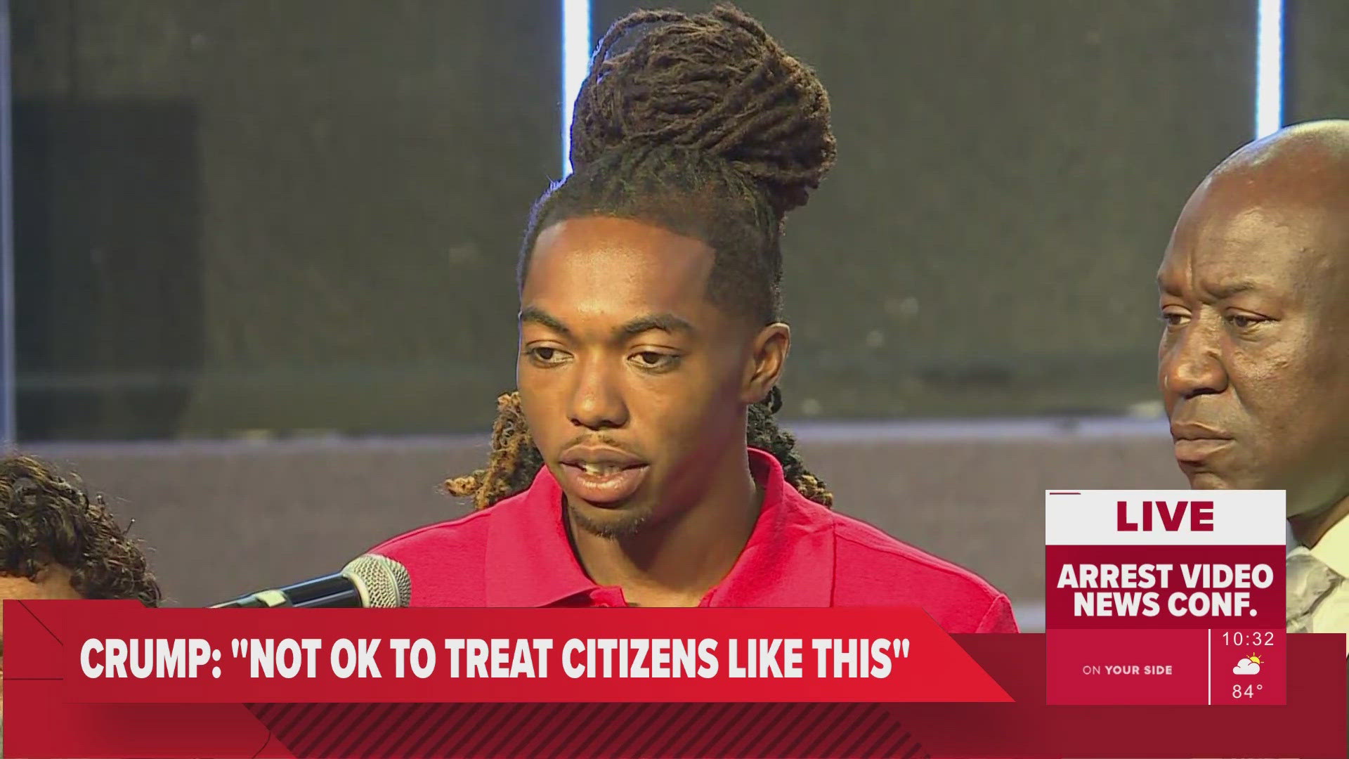 William McNeil Jr. said during the press conference he was "just scared" during his arrest. Attorney Ben Crump said the incident was "not good policing."