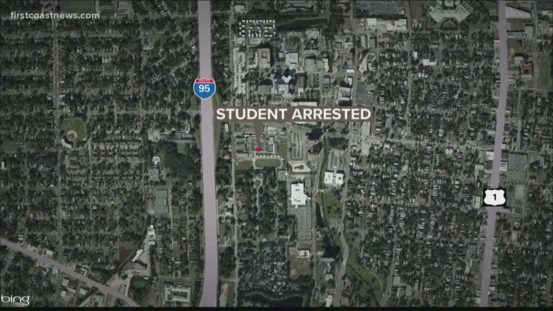 A student at Darnell-Cookman School of the Medical Arts was arrested Tuesday for reportedly threatening the school via social media.