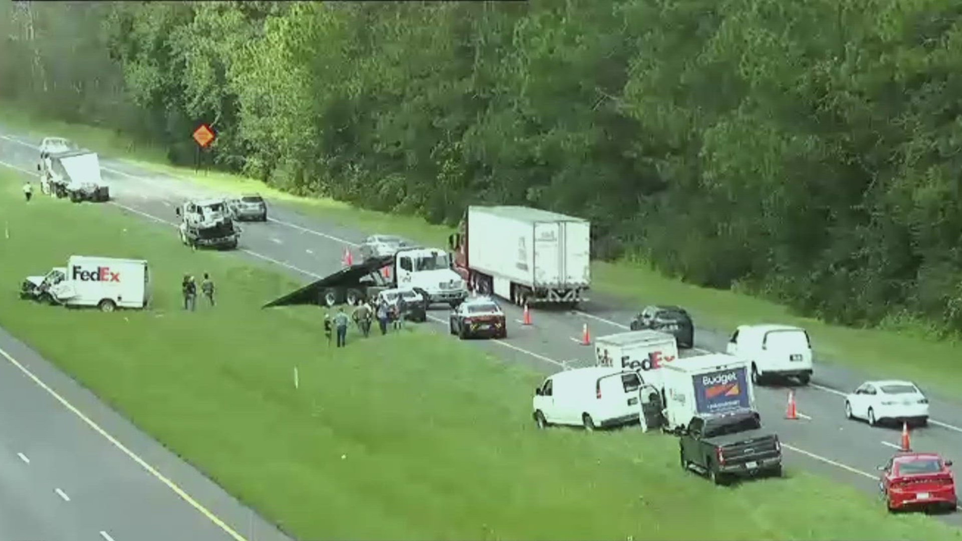 Fatal crash on I10 in Baker County causing heavy traffic