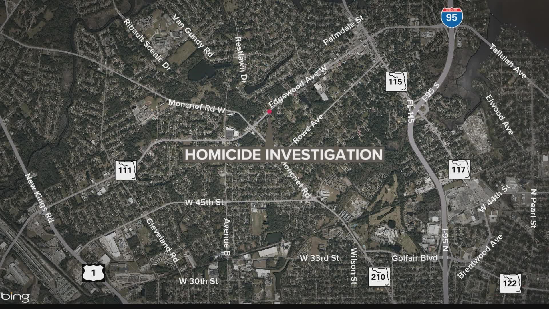 A group of five men shot at the victim, who died at the hospital, the Jacksonville Sheriff's Office said.