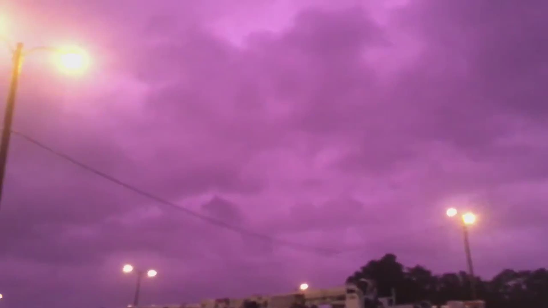 light purple sky