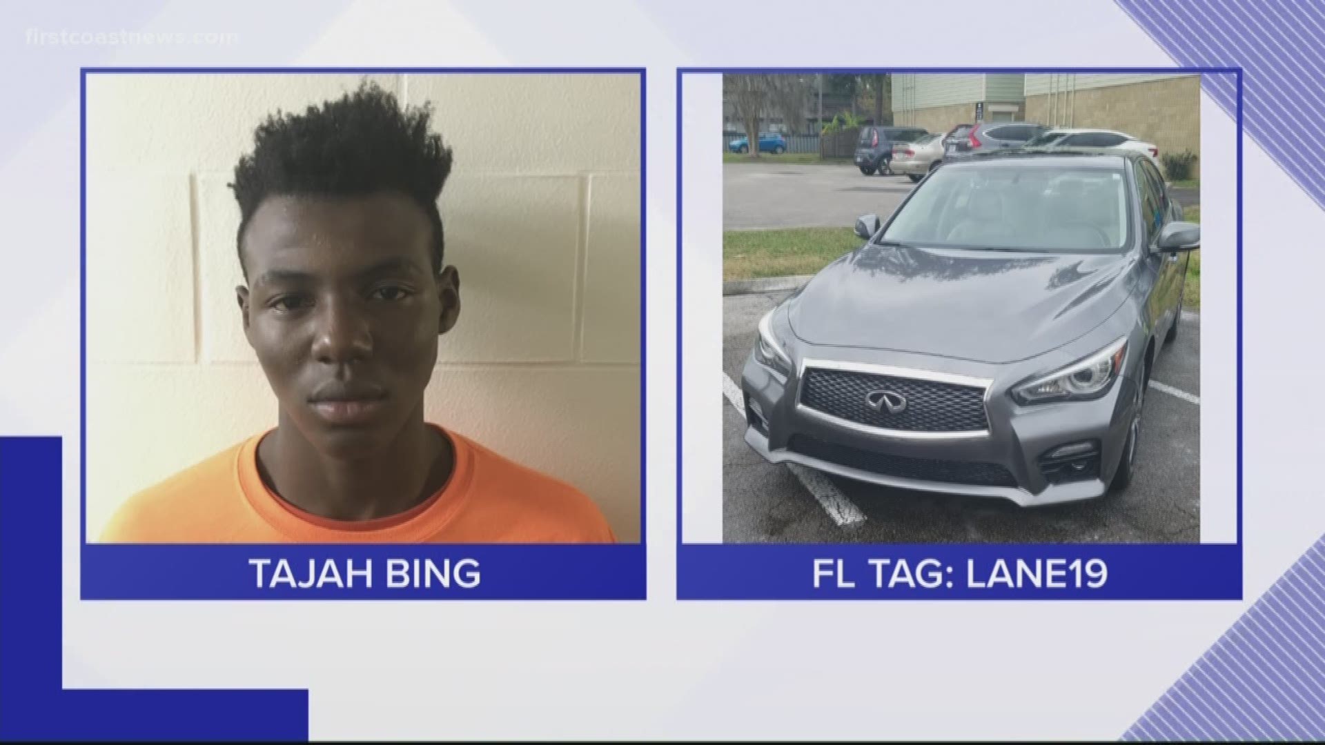 The inmate is believed to be traveling in a bronze, four-door Infiniti Q50 with the Florida tag, LANE19.