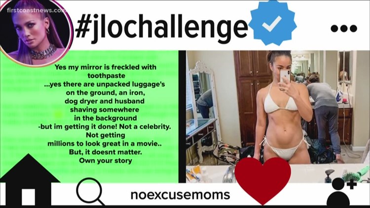 Jacksonville mãe inspira positiva da imagem corporal com #jlochallenge