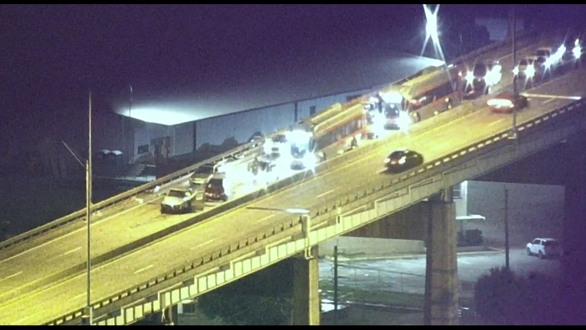 Mathews Bridge reopens after crash Tuesday night