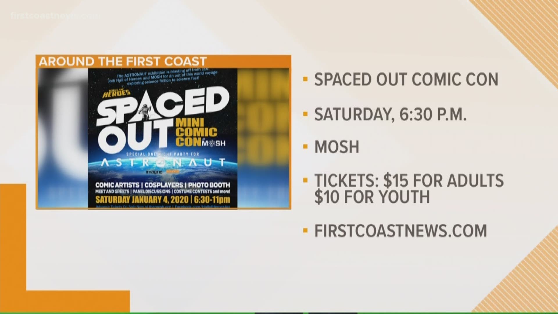 Spaced Out Comic Con is happening at MOSH Saturday night at 6:30 p.m!