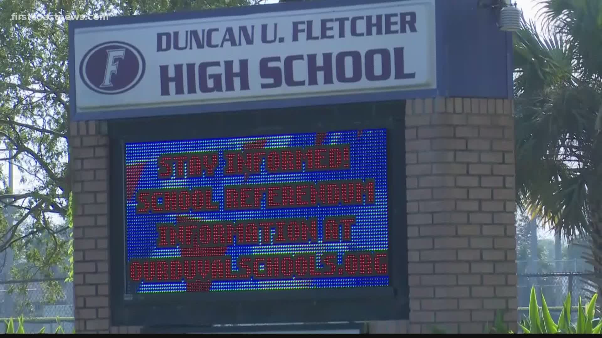 Faculty apparently on campus as Fletcher High School goes all virtual