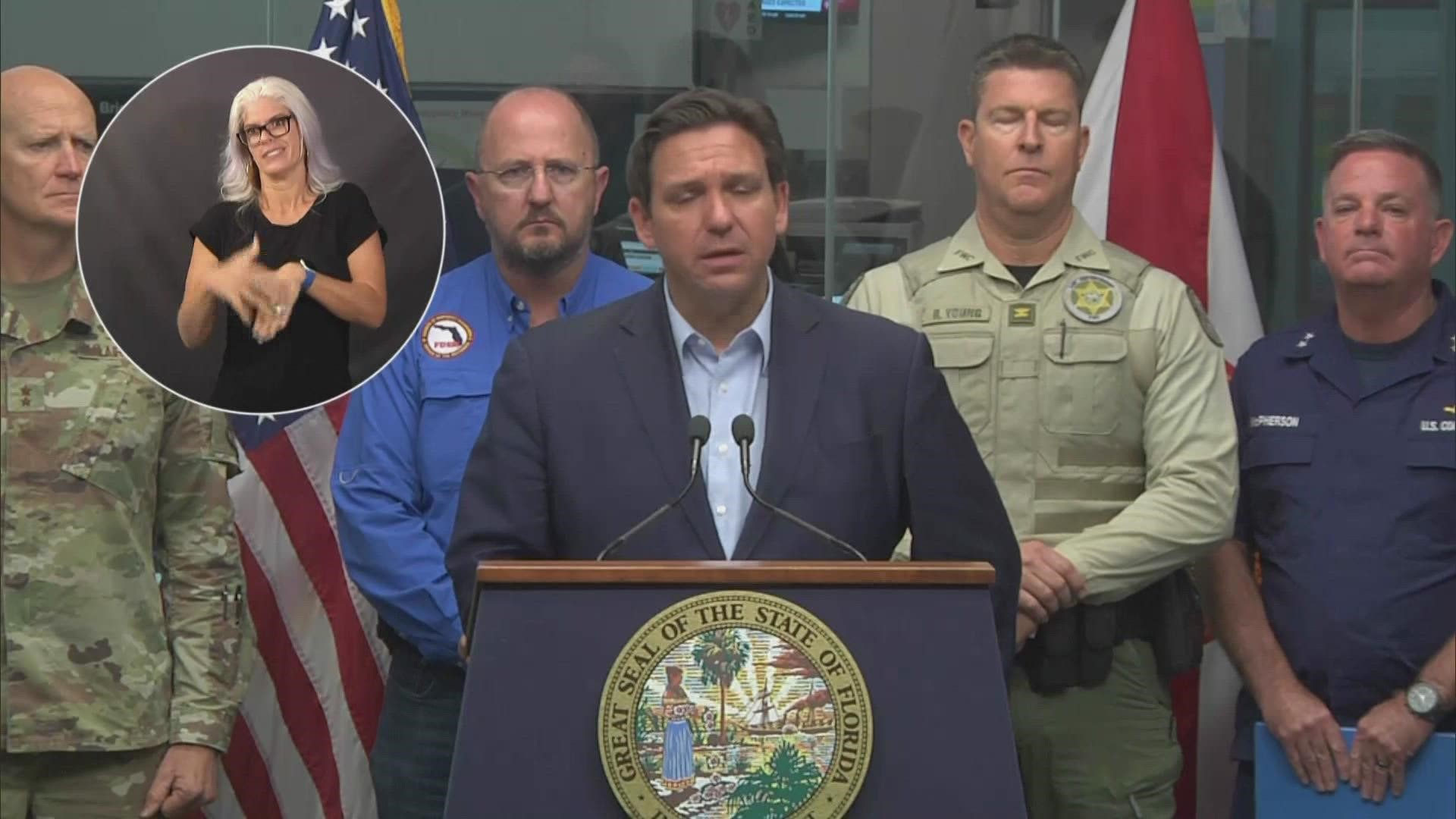 Florida Gov. Ron DeSantis giving update on Hurricane Ian | Wednesday, Sept. 28, 1:30 p.m.