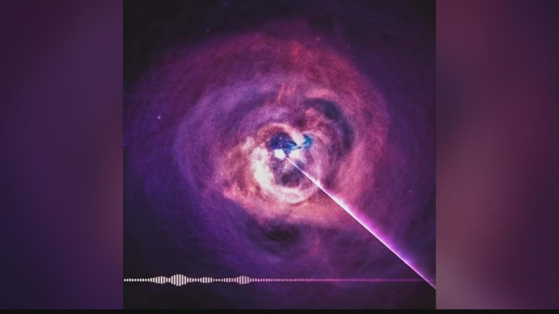 What does a black hole sound like?