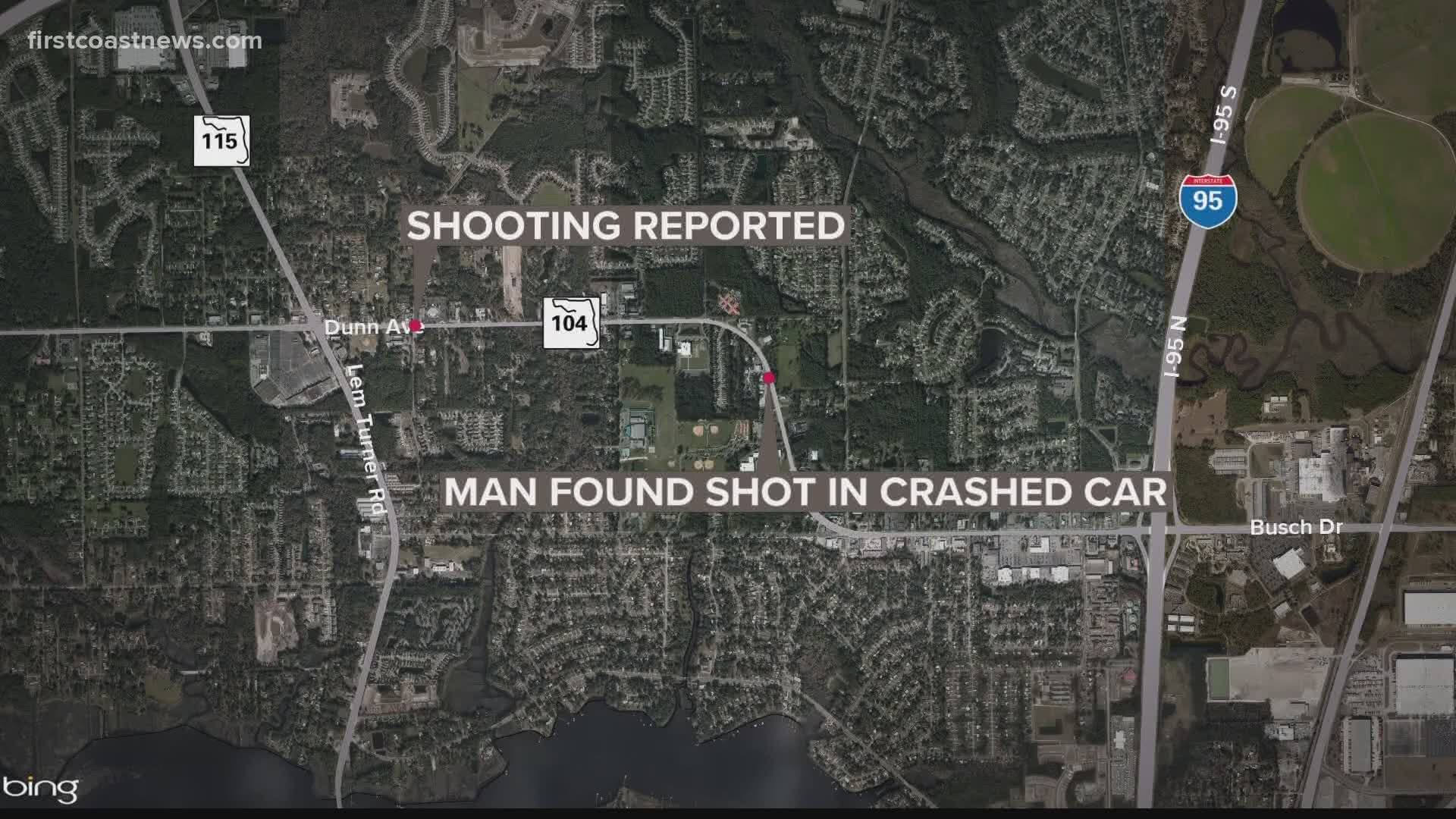 First responders found a man in a vehicle with a single gunshot wound. He was then rushed to a hospital where he was pronounced dead.