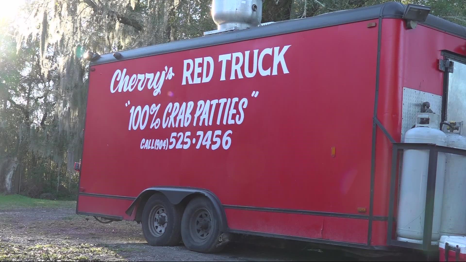 Cherry's Red Truck is known as the longest serving food truck on Jacksonville's Northside.