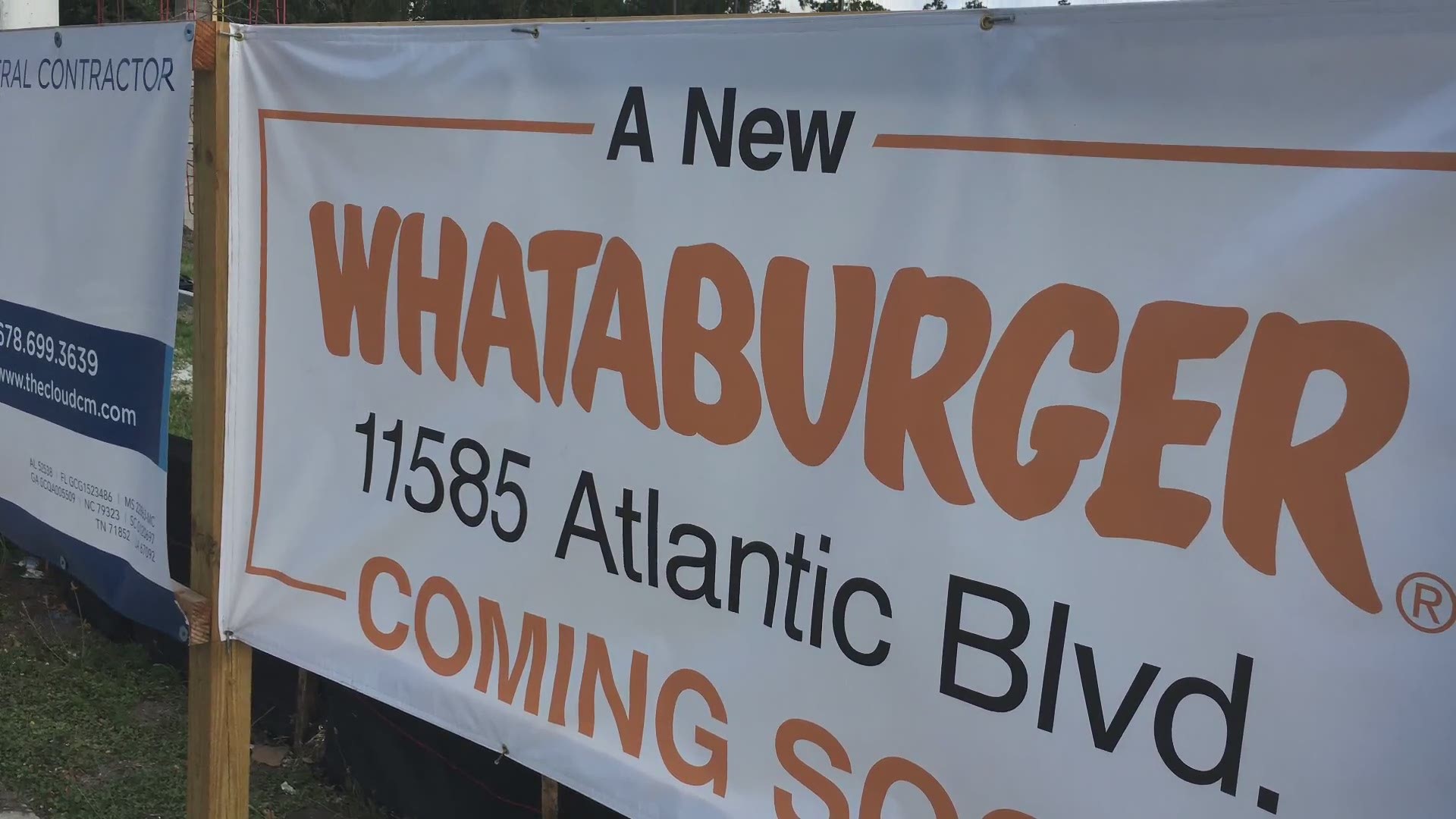 Whataburger is planning to open a new location in front of the 14-screen Cinemark movie theater under construction in the Atlantic North shopping center.
Credit: Harold Goodridge