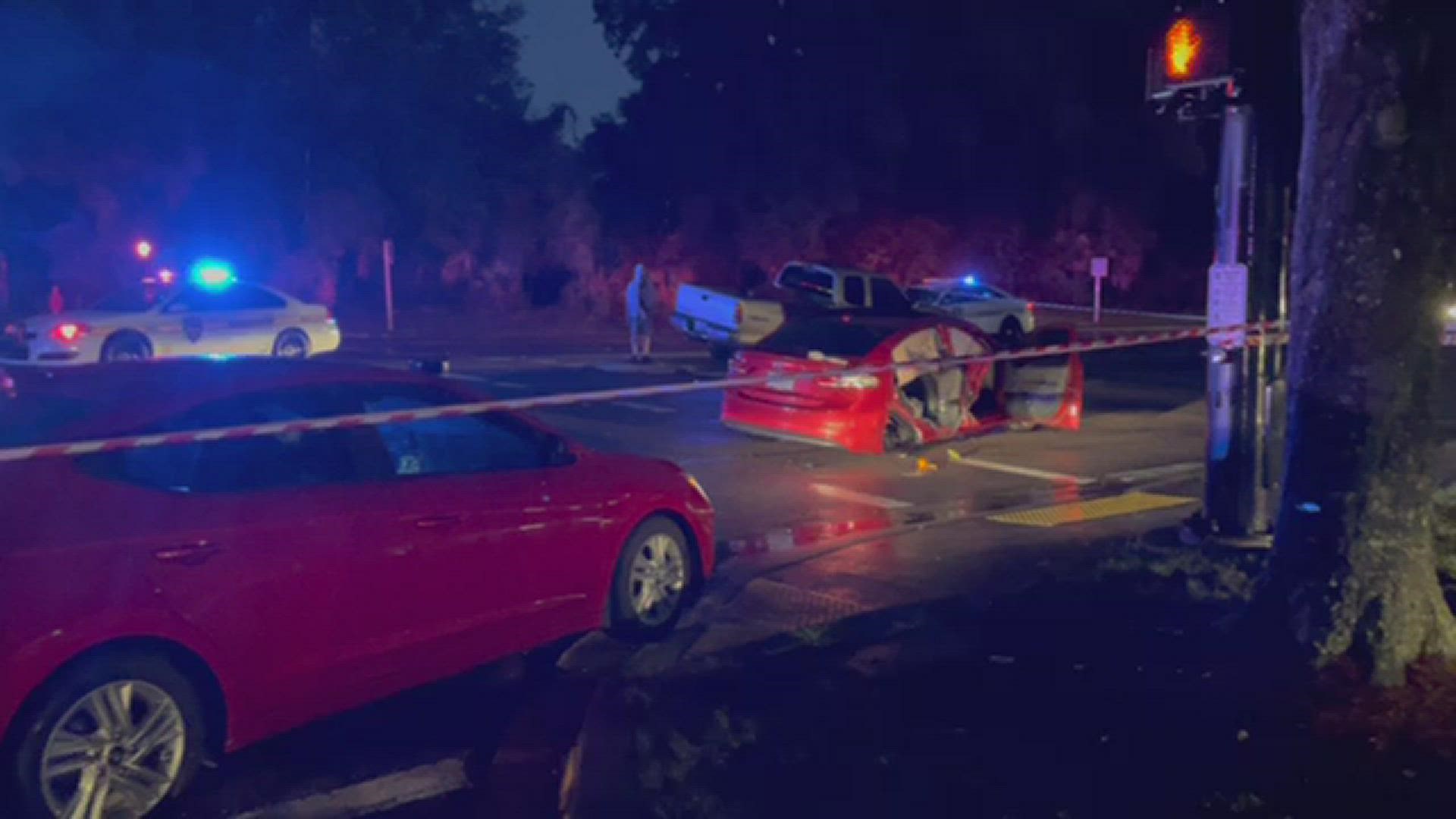 Crews with the Jacksonville Fire and Rescue Department are working a traffic crash in the Normandy area Friday night, involving multiple injured children.