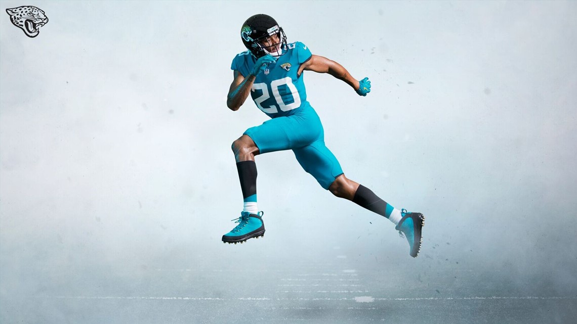 jacksonville jaguars teal uniforms