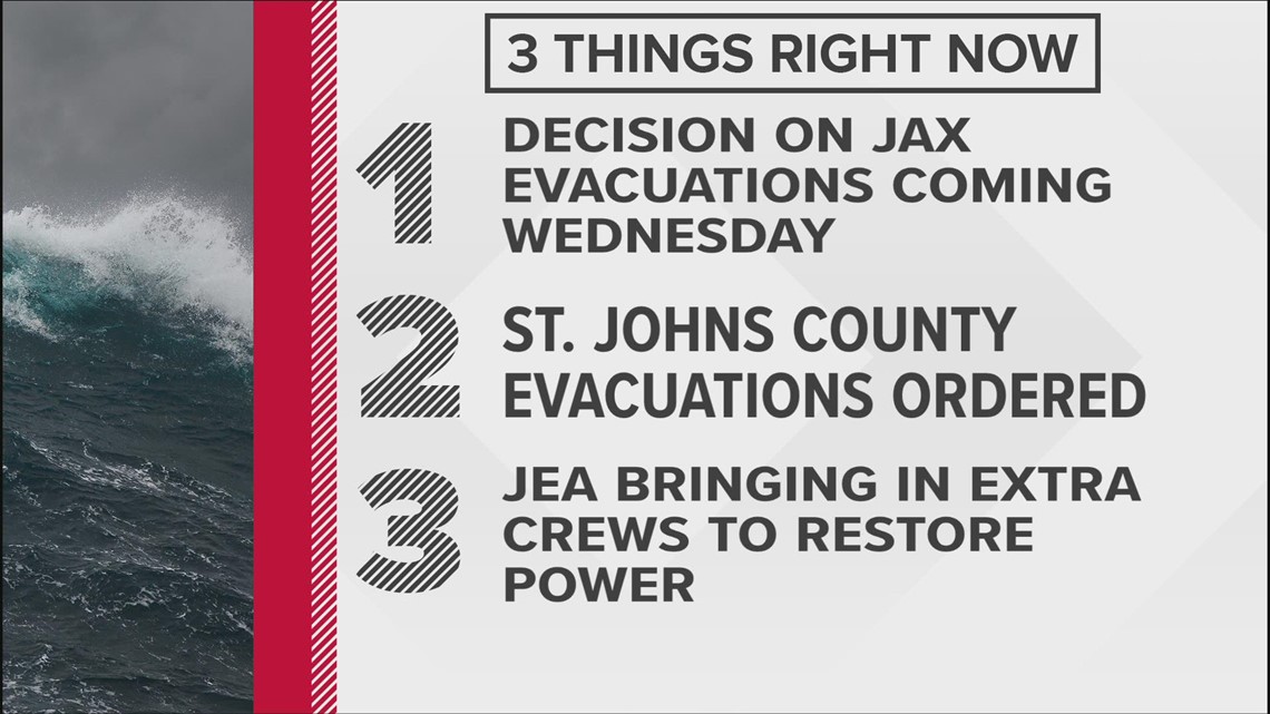 Hurricane Ian's potential impact on Jacksonville area Latest updates