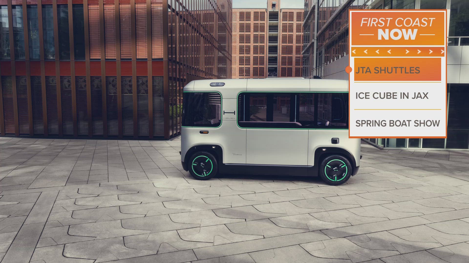 JTA will initially deploy 14 shuttles on Bay Street in 2027, utilizing retrofitted Ford E-Transit vans in the interim.