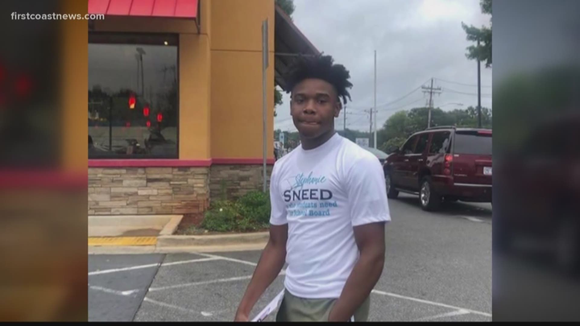 One young man was registering people to vote as they waited in line at Popeyes.