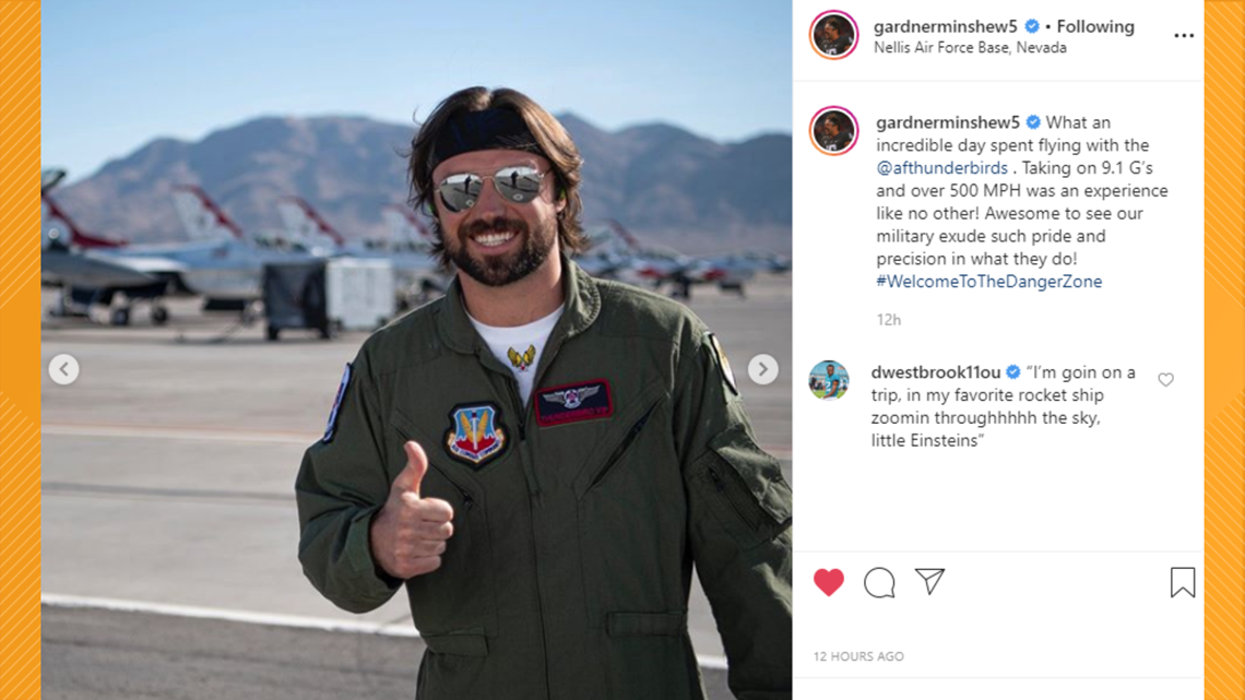 Gardner Minshew flys with the USAF Thunderbirds, gets trolled