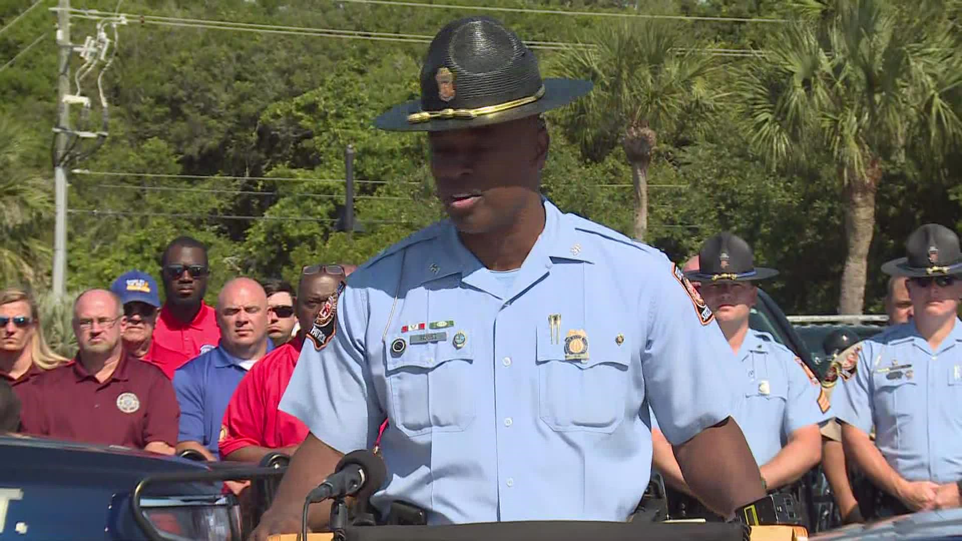 law enforcement officers host news conference