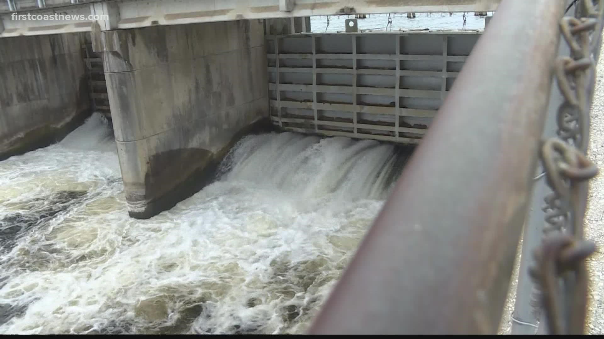 If the dam were to break, more than 400 homes would potentially be put in harm's way.