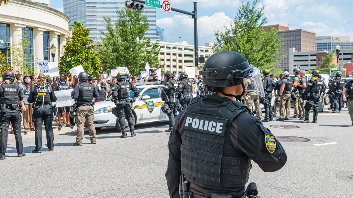 Two days of largely peaceful protests lead to 79 arrests for unlawful