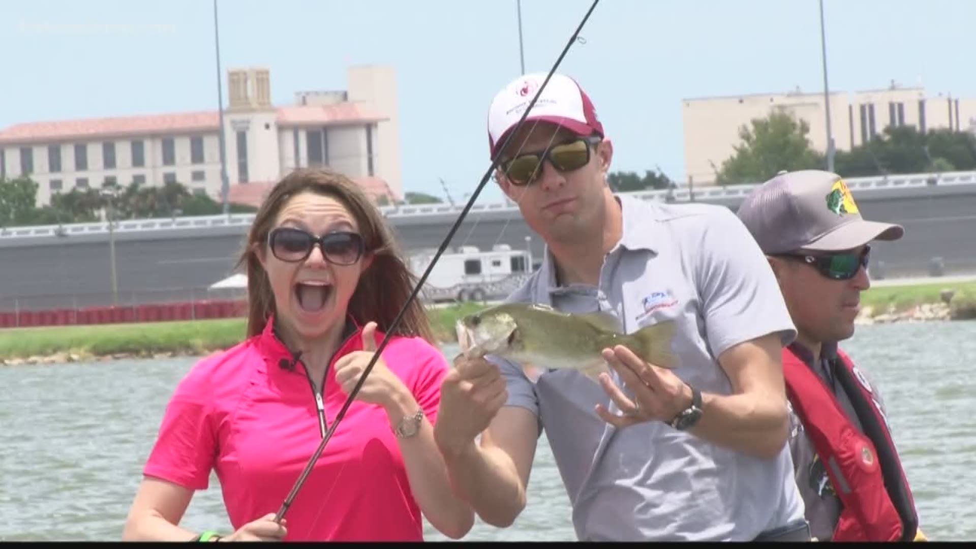 Daytona International Speedway has it's own lake, fully stocked with fish. Why? Well, because tradition.