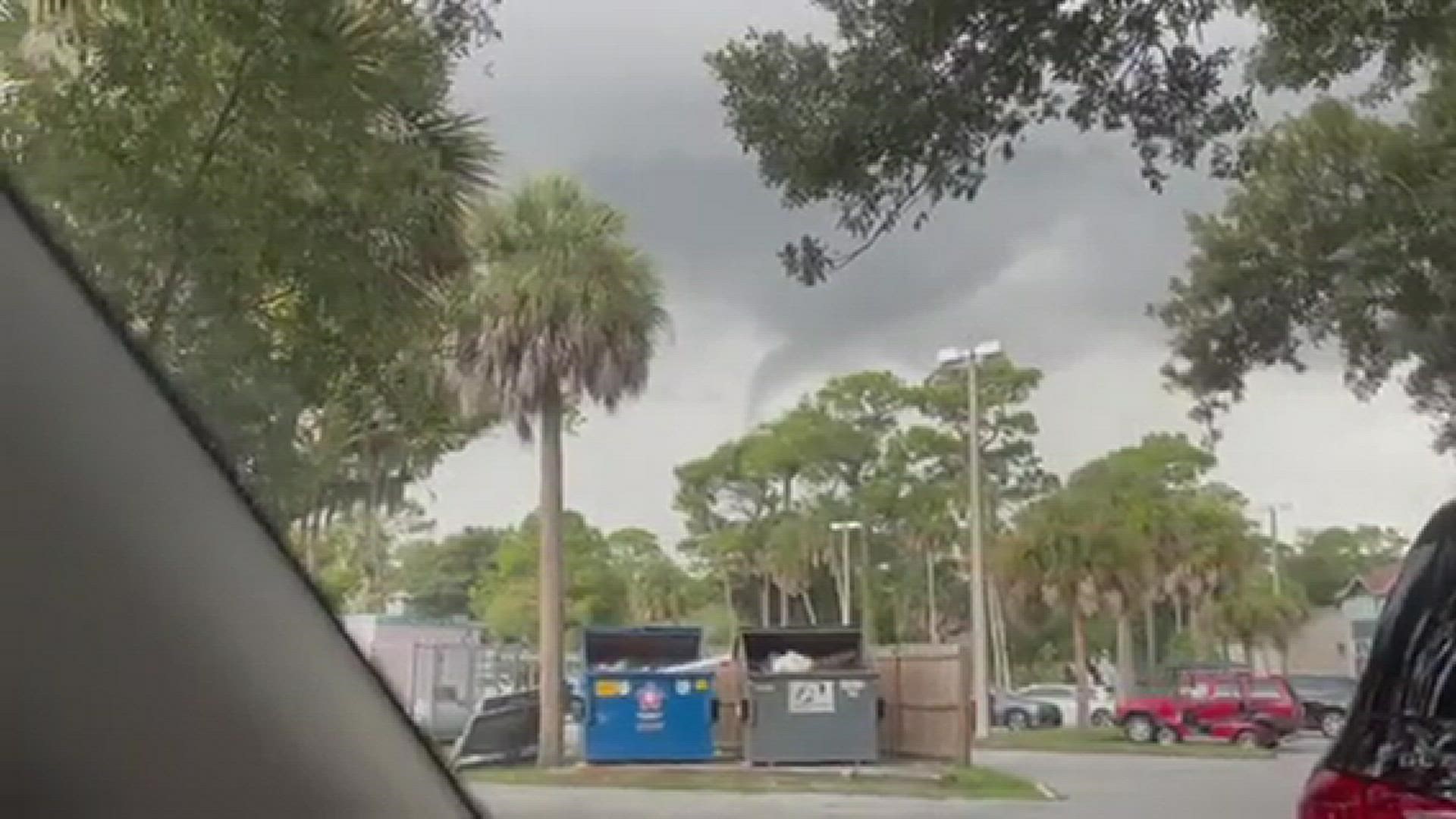 Rotating cloud over Atlantic Beach Elementary School
Credit: Kate