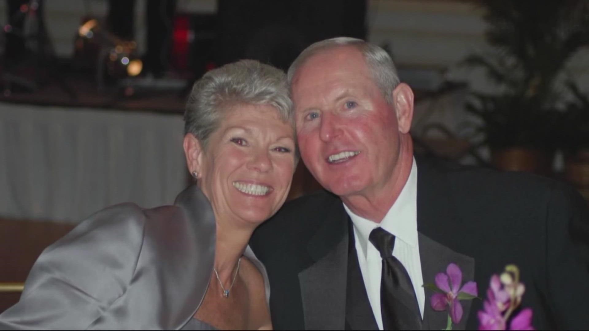 The funeral for Judy Coughlin takes place at St. Paul's Catholic Church in Jacksonville Beach at 11:00 a.m.