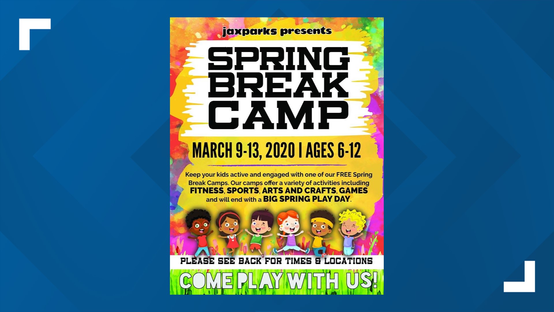 Free camps for Florida kids for spring break