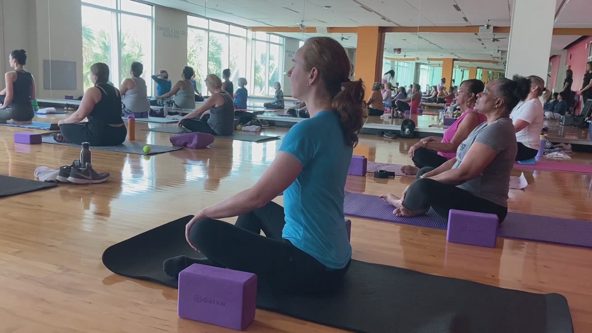 Yoga at The YMCA helps members connect with their breath, relax their minds and boost mental well-being no matter the season.